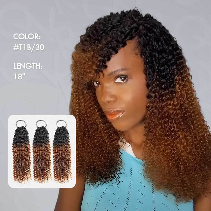 T1B/30-small kinky curly-18''-5 packs crochet hair