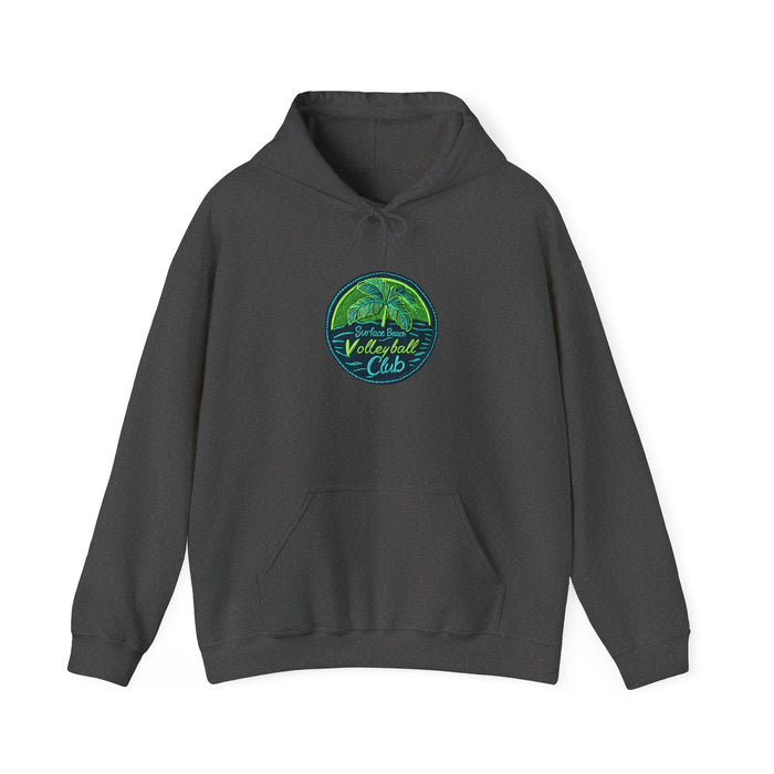 Palm Icon Surface Beach Volleyball Unisex Heavy Blend™ Hooded Sweatshirt