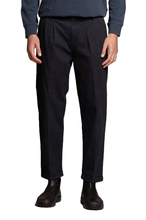 IMPURE pantaloni devis blu DEVIS CHINO-NAVY
