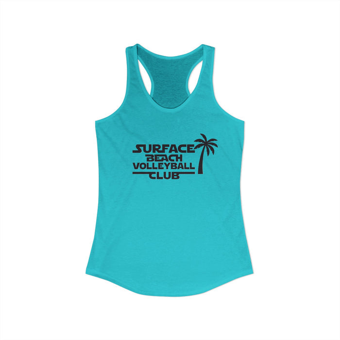 “Partners” Surface Beach Volleyball Club Women's Racerback Tank - Beach Vibes