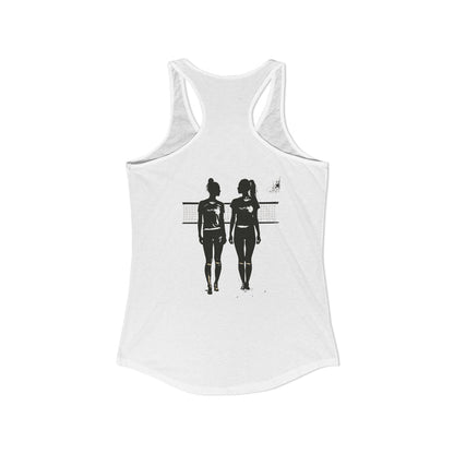 “Partners” Surface Beach Volleyball Club Women's Racerback Tank - Beach Vibes