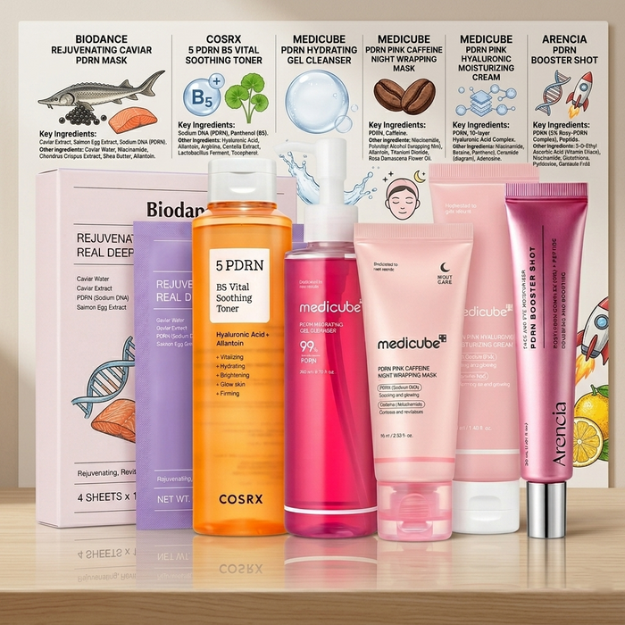 PDRN Complete Skincare Routine Set - DOKAN
