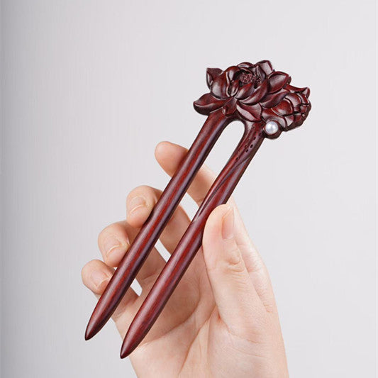 PF143 - Intricate Wooden Hair Sticks - Wholesale