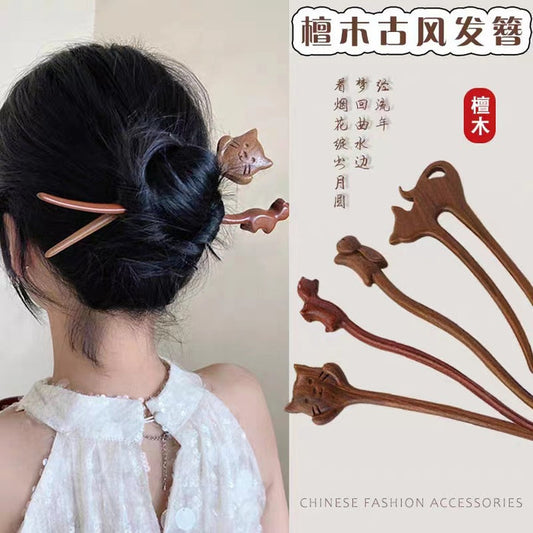 PF176 - Wooden Hair Sticks - Wholesale
