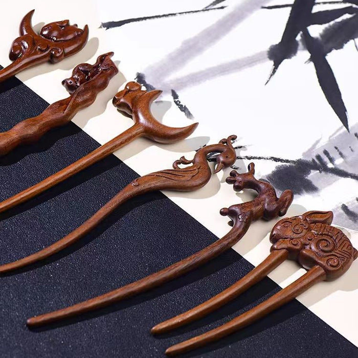 PF185 - 19cm Lacewood Hair Sticks - Wholesale