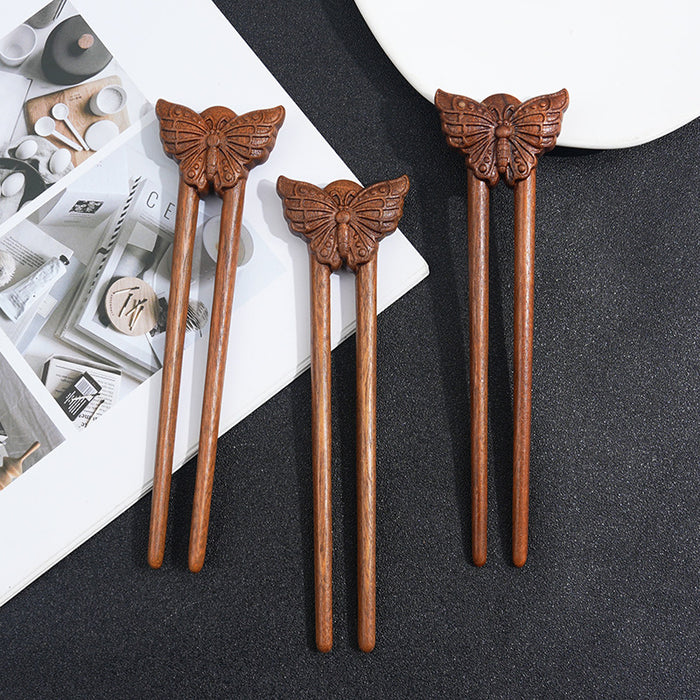 PF185 - 19cm Lacewood Hair Sticks - Wholesale