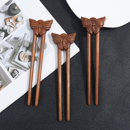 PF185 - 19cm Lacewood Hair Sticks - Wholesale