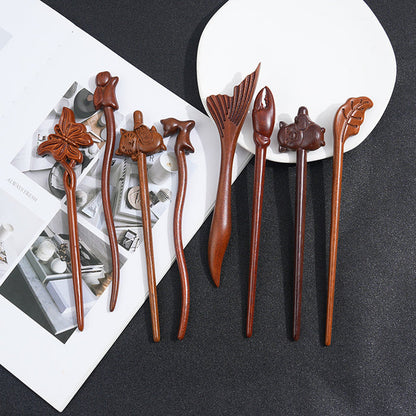 PF185 - 19cm Lacewood Hair Sticks - Wholesale