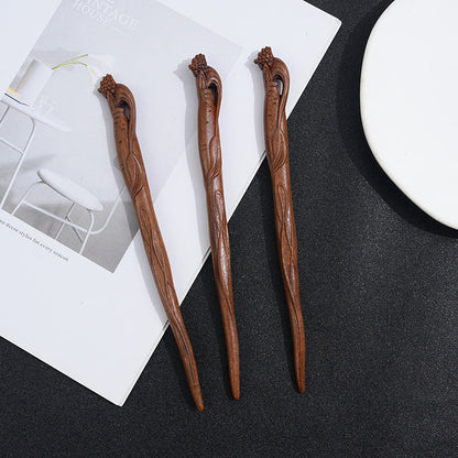 PF185 - 19cm Lacewood Hair Sticks - Wholesale