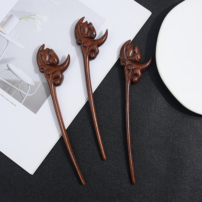PF185 - 19cm Lacewood Hair Sticks - Wholesale
