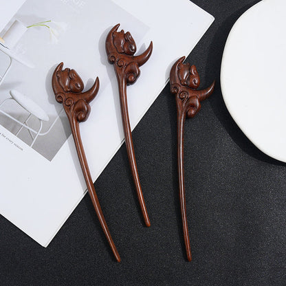 PF185 - 19cm Lacewood Hair Sticks - Wholesale