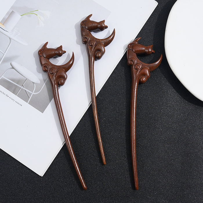 PF185 - 19cm Lacewood Hair Sticks - Wholesale