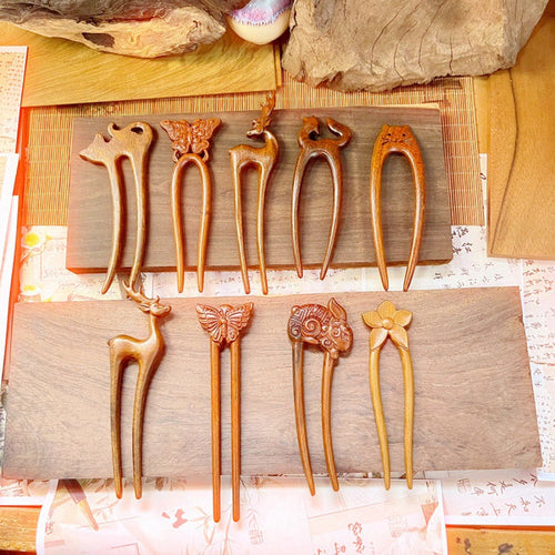 PF195 - Lacewood Hair Sticks - Wholesale