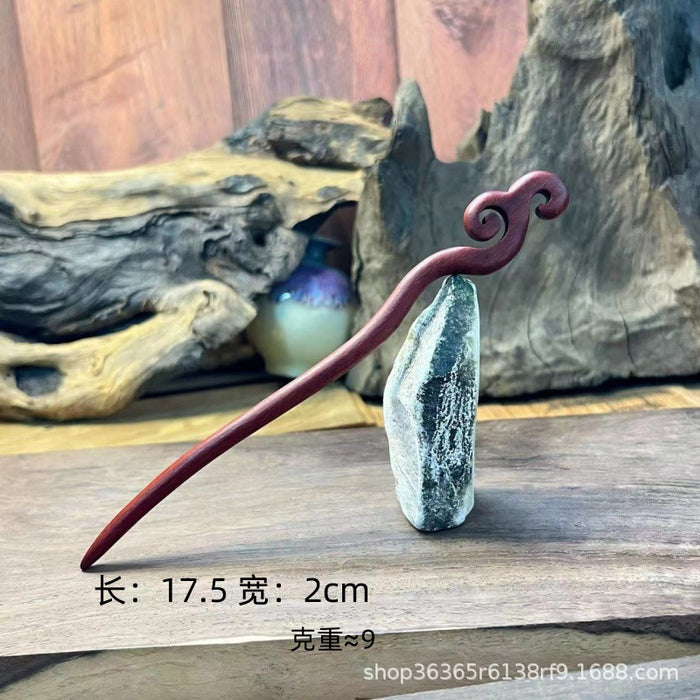 PF198 - Red Sandalwood Hair Sticks - Wholesale