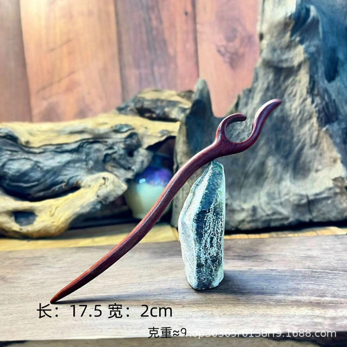 PF198 - Red Sandalwood Hair Sticks - Wholesale