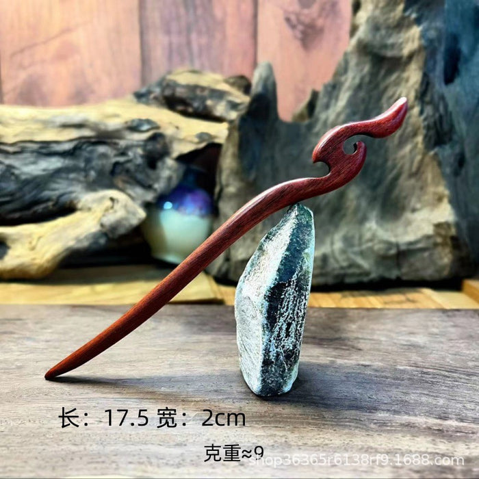 PF198 - Red Sandalwood Hair Sticks - Wholesale