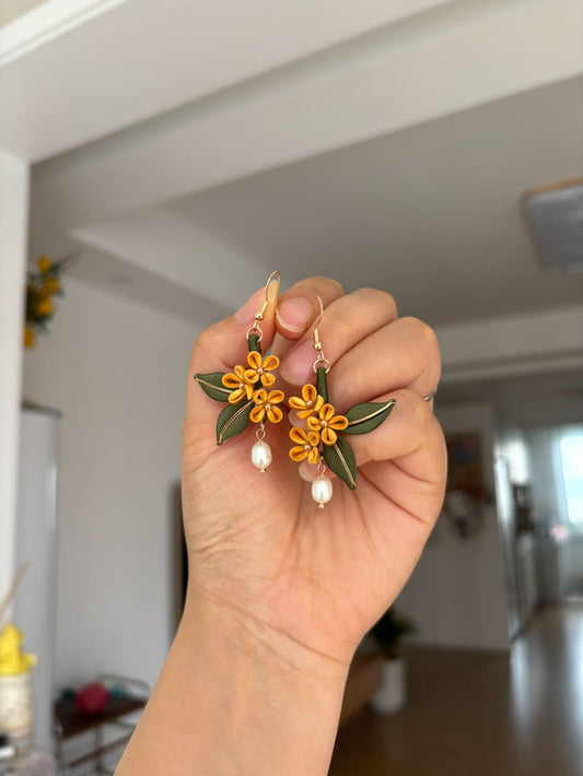 PF218 - Osmanthus Chanhua Earrings - Wholesale