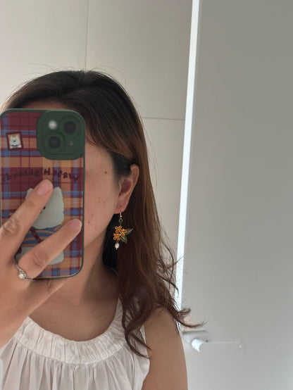 PF218 - Osmanthus Chanhua Earrings - Wholesale
