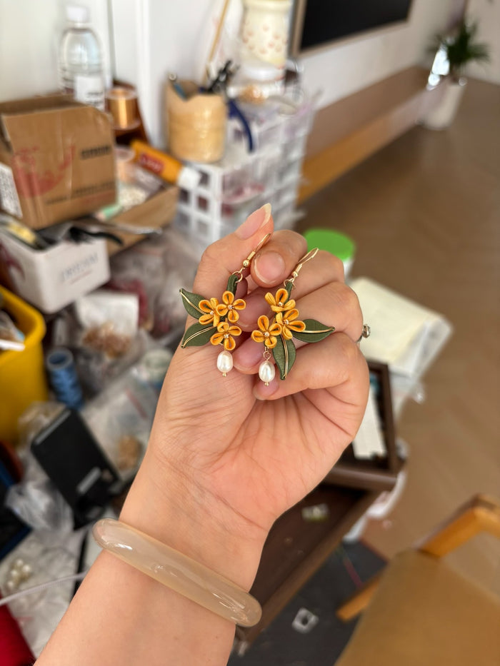 PF218 - Osmanthus Chanhua Earrings - Wholesale