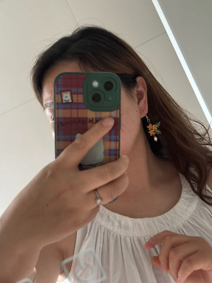 PF218 - Osmanthus Chanhua Earrings - Wholesale