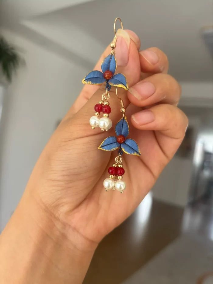 PF221 - Blue Chanhua Earrings - Wholesale