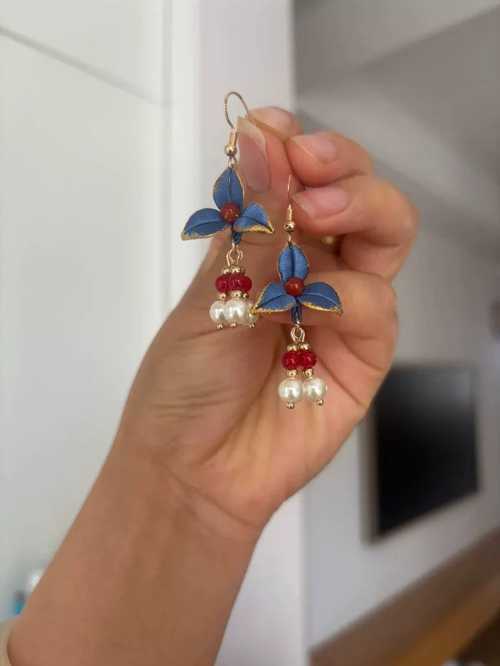 PF221 - Blue Chanhua Earrings - Wholesale
