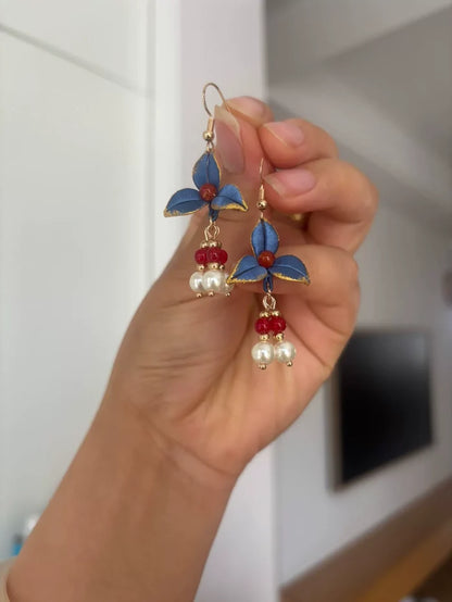 PF221 - Blue Chanhua Earrings - Wholesale