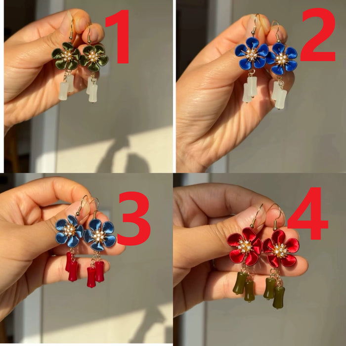 PF224 - Plum Blossom Chanhua Earrings - Wholesale