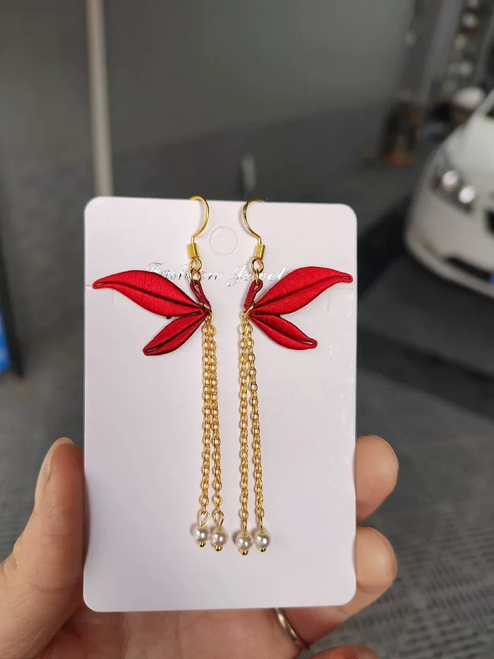PF230 - Red Series Chanhua Earrings - Wholesale