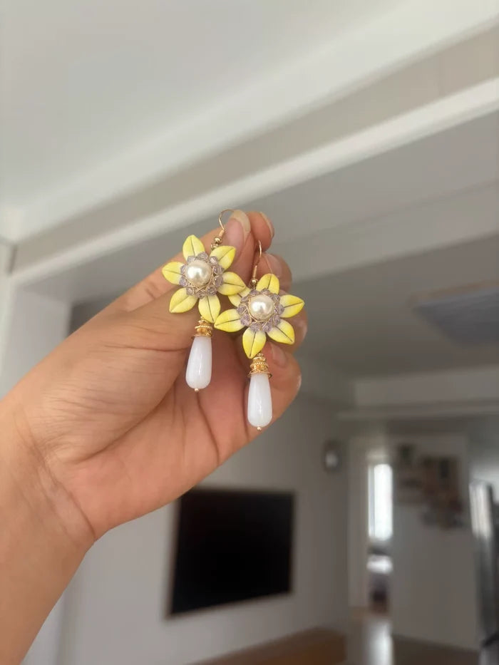 PF234 - Sun Flower Chanhua Earrings - Wholesale