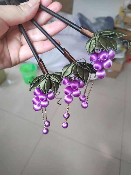 PF240 - Grape Chanhua Hairpin - Wholesale