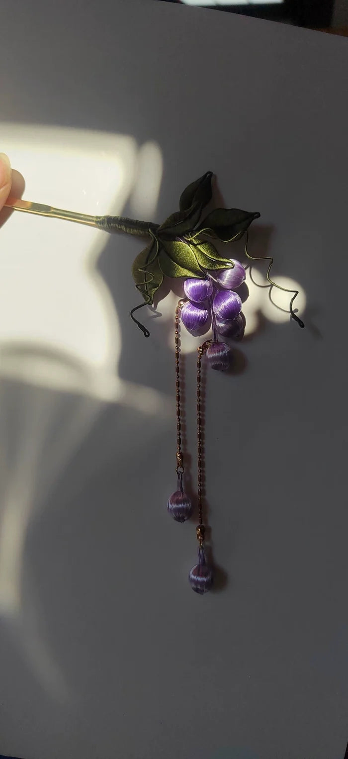 PF240 - Grape Chanhua Hairpin - Wholesale