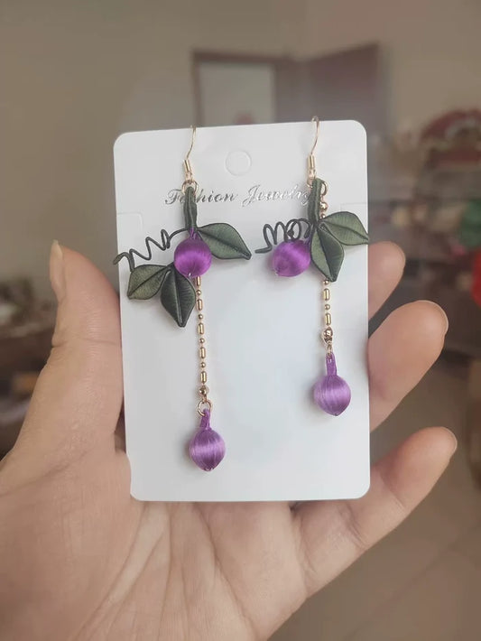 PF242 - Grape Chanhua Earrings - Wholesale