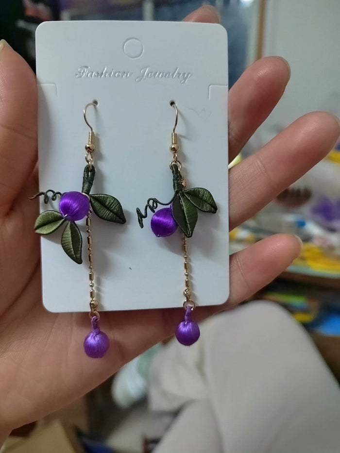 PF242 - Grape Chanhua Earrings - Wholesale