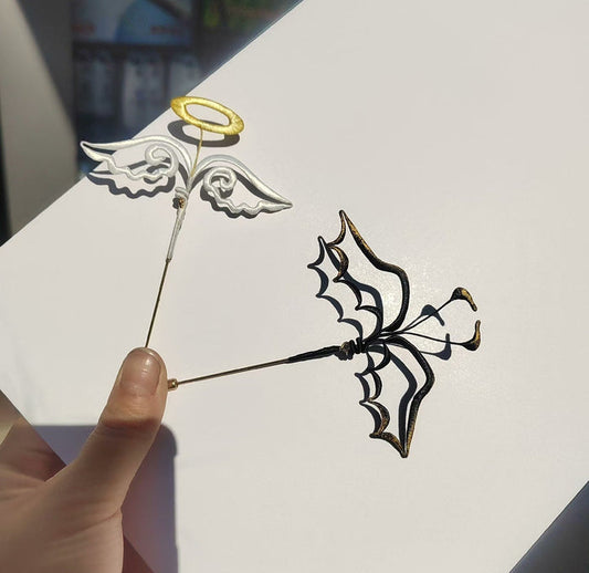 PF246 - Angel Wings Chanhua Brooch - Wholesale