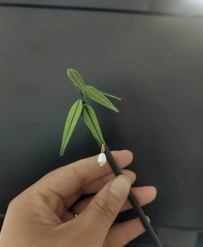 PF249 - Bamboo Leaves Chanhua Hairpin - Wholesale