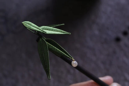 PF249 - Bamboo Leaves Chanhua Hairpin - Wholesale