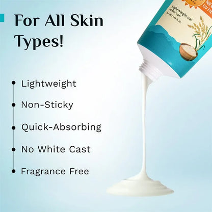 PILGRIM 5% NIACINAMIDE HYDRA GLOW GEL SUNSCREEN SPF 50+ PA++++ 50ML