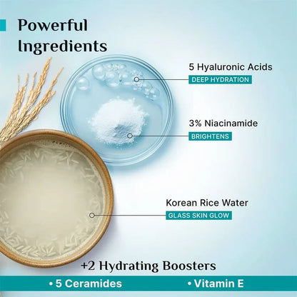 PILGRIM KOREAN RICE WATER HYDRA GLOW MOISTURIZER-100G