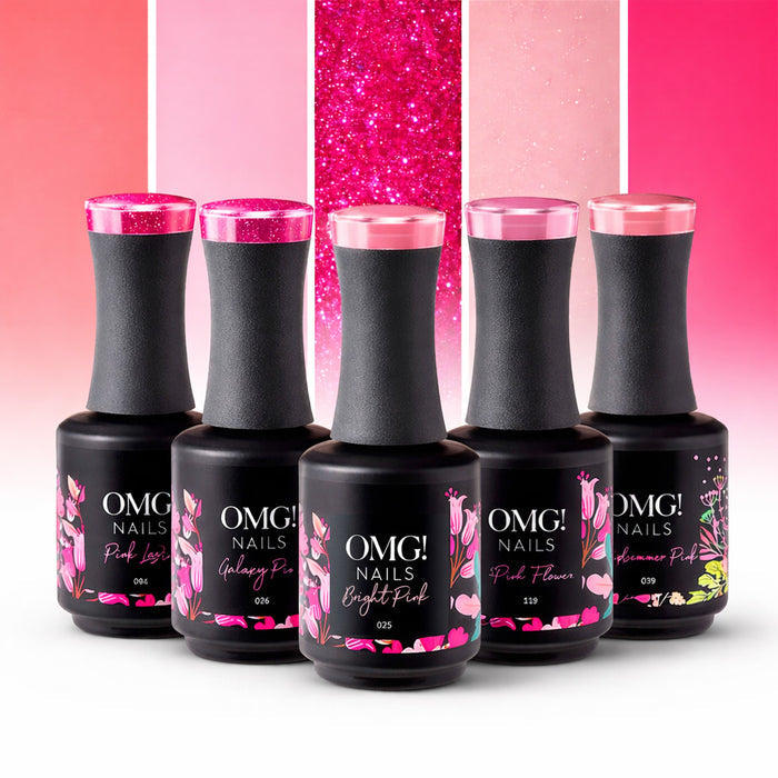 Pink Valentine set 5 colours
