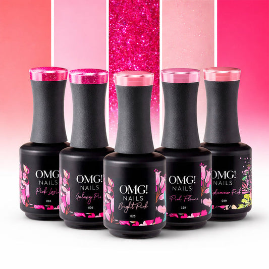 Pink Valentine set 5 colours