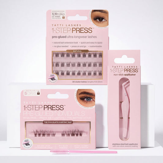 Pre-Glued Natural Cluster Lash Bundle