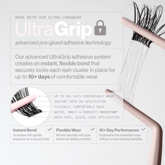 Pre-Glued Natural Cluster Lash Bundle