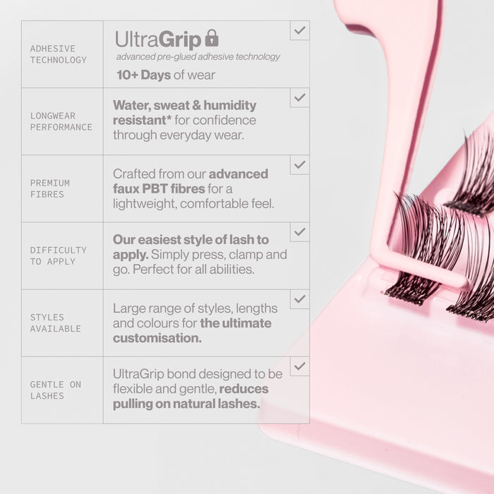 Pre-Glued Natural Cluster Lash Bundle