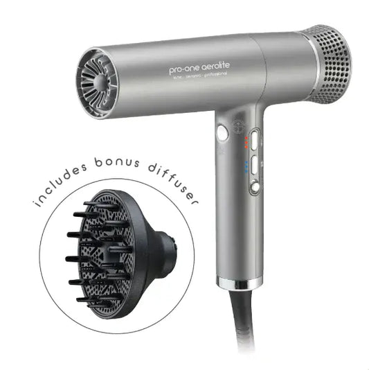 pro-one simple Pro-one Aerolite Hairdryer - Titanium