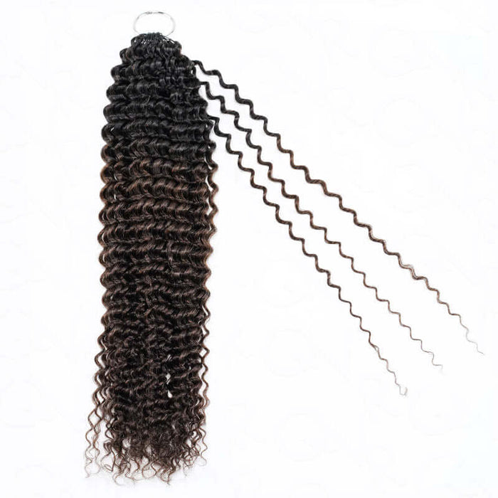 curly crochet hair brown ombred color crochet braids