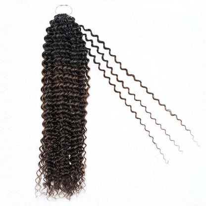 curly crochet hair brown ombred color crochet braids