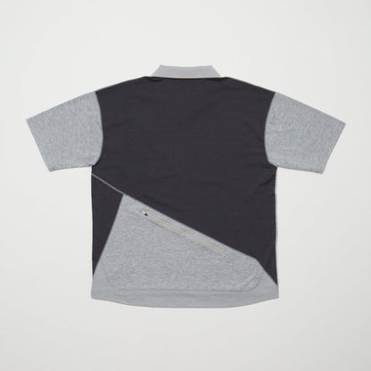 RECYCLE POLYESTER ZIP POCKET POLO SHIRT