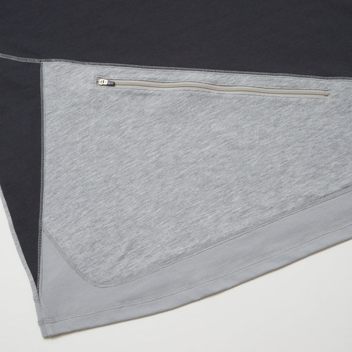 RECYCLE POLYESTER ZIP POCKET POLO SHIRT