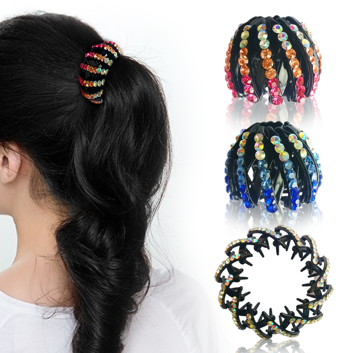 SANAS Bird Nest Stone Hair Clip Set of 3